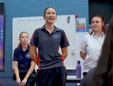 girls-workshop-4 Teenage girl taking part in Kai-Fella workshop
